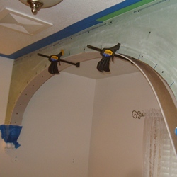 scraping drywall