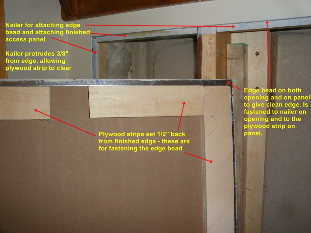 Building a Plumbing Access Panel in Drywall